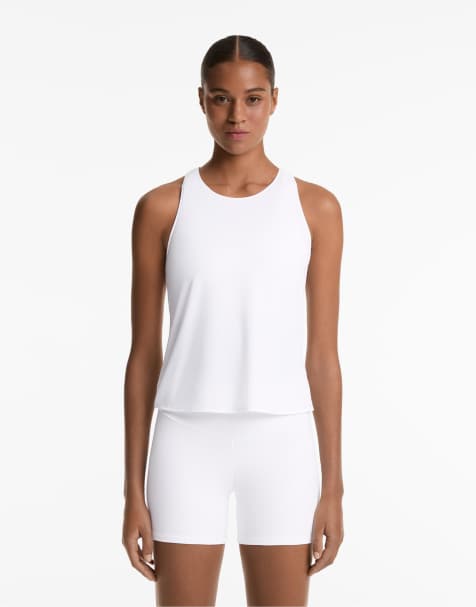 Oysho - Comfortlux - T-shirt bianca con incrocio sul retro - view 1