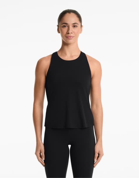 Oysho - Comfortlux - T-shirt nera con incrocio sul retro - view 1