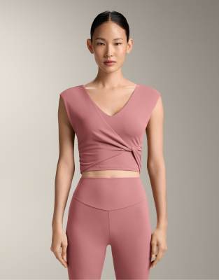 Oysho - Comfortlux - Tanktop in Blassrosa mit überkreuztem Detail