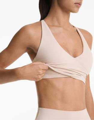 Oysho - Comfortlux - Tanktop in Hellrosa mit überkreuztem Detail
