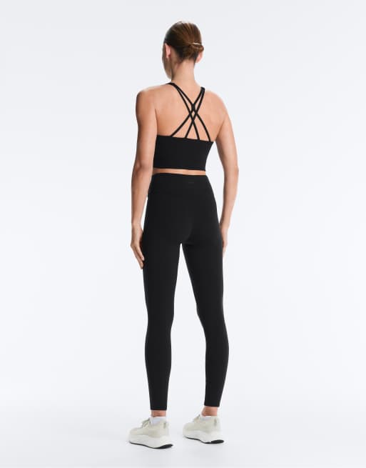 Oysho – Comfortlux – Tanktop in Schwarz mit Körbchen und Riemchendetail, 4 von 4