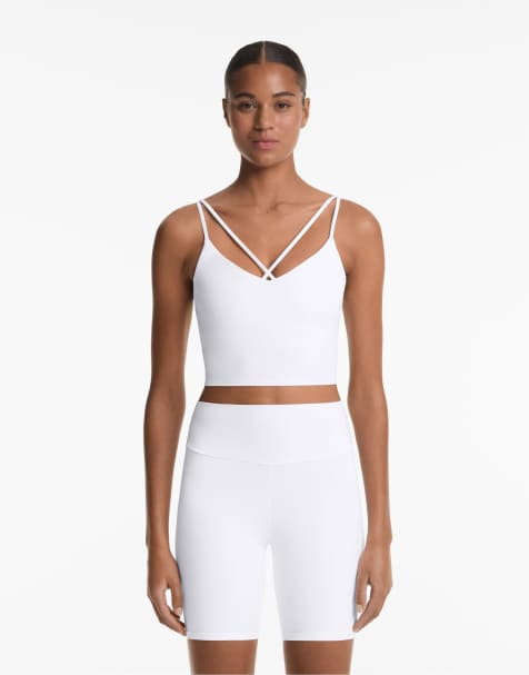 Oysho – Comfortlux – Tanktop in Wollweiß mit doppelten Trägern - view 1