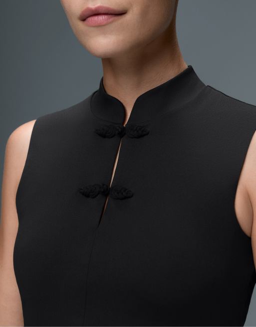 OYSHO Comfortlux Tanktop mit Stehkragen in Schwarz, 3 von 6