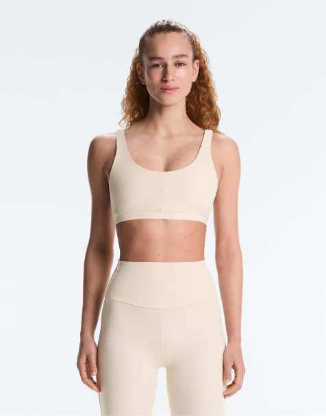 OYSHO - Comfortlux - Top beige chiaro a coste - view 1