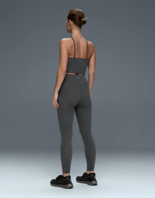 OYSHO - Comfortlux - Top senza maniche allacciato al collo grigio intrecciato, 4 di 7