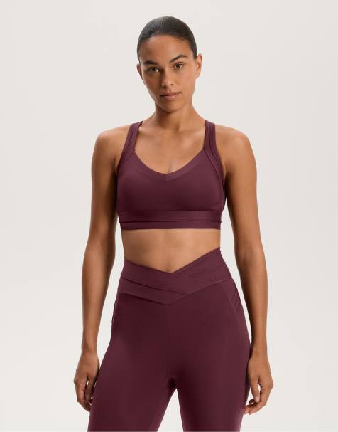 OYSHO - Comfortlux - Top senza maniche bordeaux scuro a coste - view 1