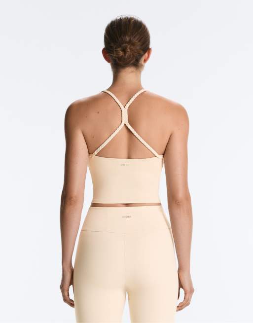 OYSHO - Comfortlux - Top senza maniche intrecciato color sabbia