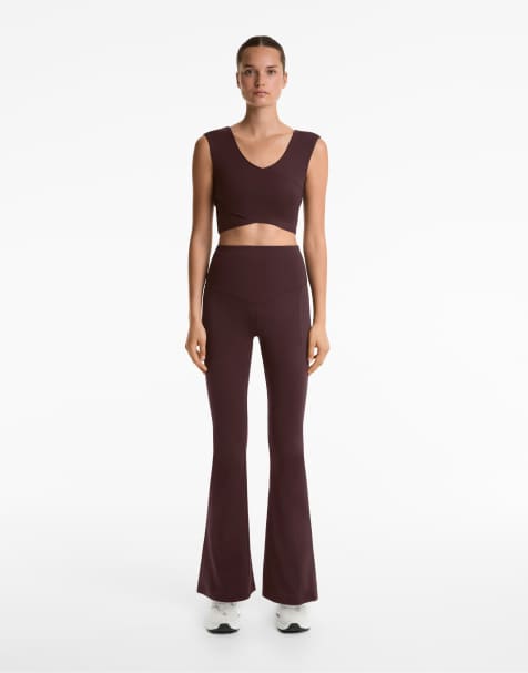 OYSHO - Comfortlux - Top senza maniche marrone incrociato - view 1