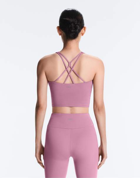 OYSHO - Comfortlux - Top senza maniche rosa con spalline sottili e coppe - view 1