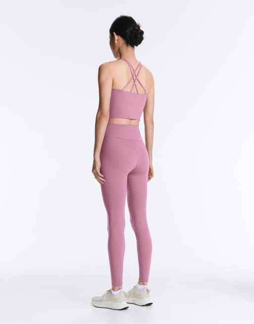 OYSHO - Comfortlux - Top senza maniche rosa con spalline sottili e coppe, 4 di 4