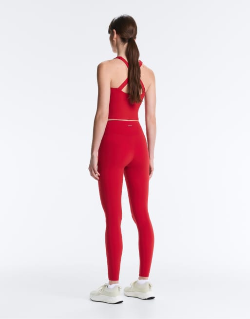 OYSHO - Comfortlux - Top senza maniche rosso acceso con incrocio sul retro, 2 di 4