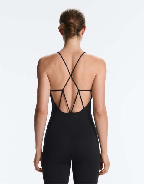 OYSHO - Comfortlux - Tuta jumpsuit lunga nera con nodi - view 1