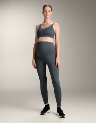 OYSHO - Comfortlux - Umstands-Leggings in Anthrazitblau, 65 cm-Grau