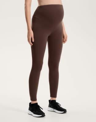 Oysho - Comfortlux - Umstands-Leggings in Dunkelbraun, 65 cm-Brown