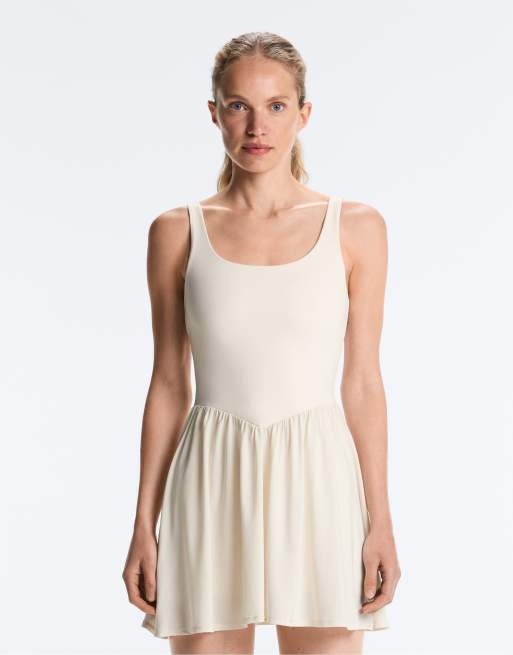 OYSHO - Comfortlux - Vestito corto écru pallido, 2 di 4