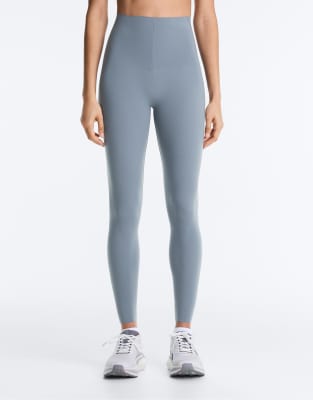 OYSHO - Compressive Core Control - Knöchellange Leggings in mittlerem Graublau