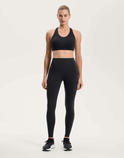 Oysho – Compressive Core Control – Knöchellange Leggings in Schwarz, 2 von 4