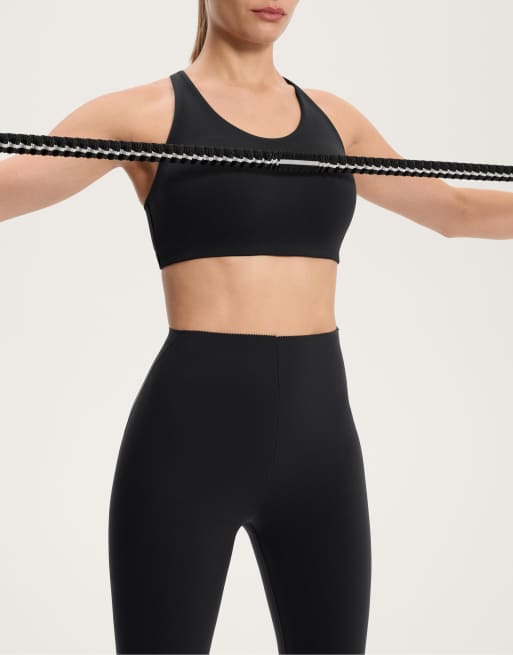 Oysho – Compressive Core Control – Knöchellange Leggings in Schwarz, 3 von 4