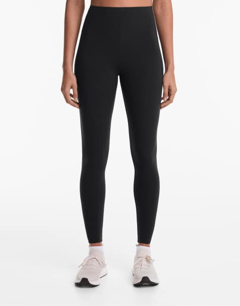 Oysho – Compressive Raise Up – Knöchellange Leggings in Schwarz - view 1