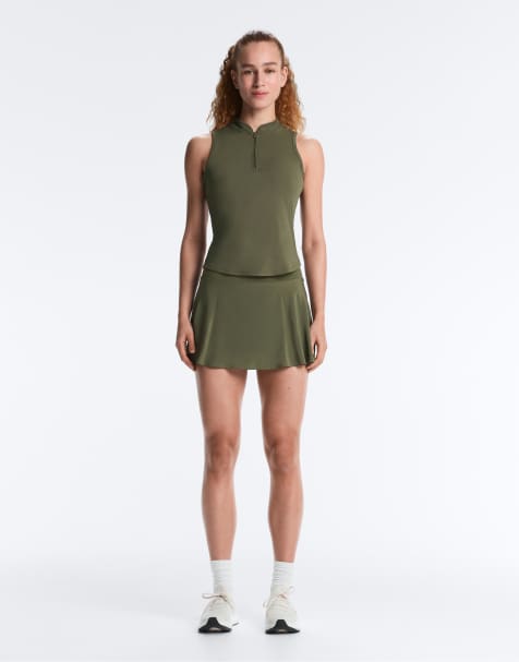 OYSHO Compressive skirt in khaki - view 1