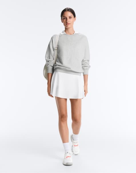 OYSHO Compressive skirt in off-white - view 1