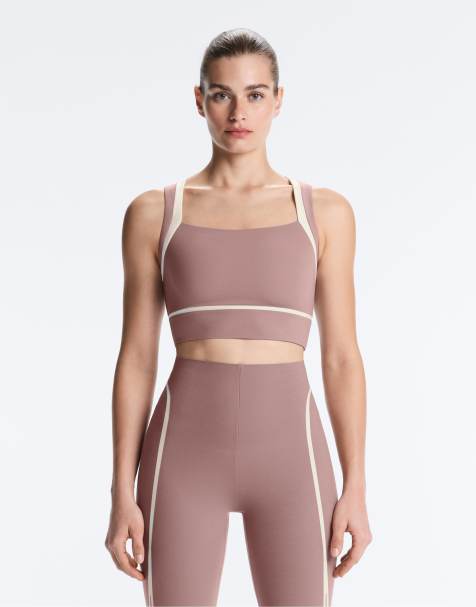 OYSHO - Compressive - Top senza maniche viola a contrasto - view 1