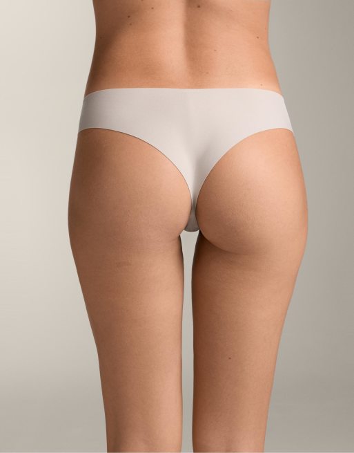 OYSHO - Confezione da 5 brasiliane tagliate al laser in misto poliammide blu, 4 di 4