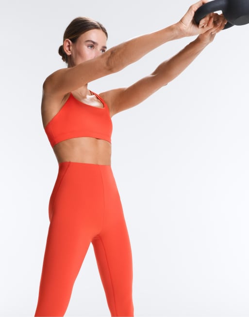 Oysho - Core Control - Legging longueur cheville avec effet de compression - Orange, 6 de 7