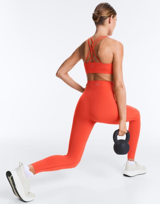 Oysho – Core Control – Orange, ankellånga leggings med kompression, 3 av 7