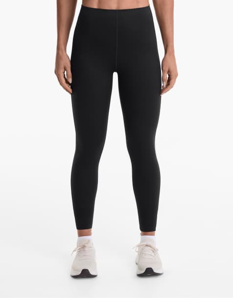 Oysho - Core Control - Sorte ankellange 65-cm-leggings med ekstra kompression - view 1