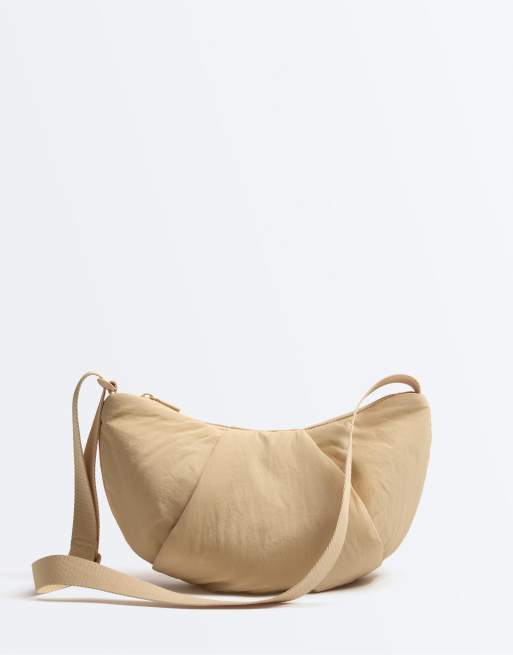 OYSHO - Cremefarvet vatteret crossbody-taske, 3 af 6