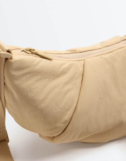 OYSHO - Cremefarvet vatteret crossbody-taske, 5 af 6