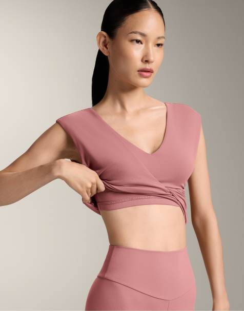 OYSHO Crossover comfortlux tank top in pale pink - view 1