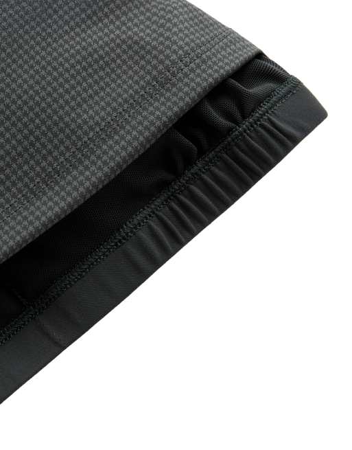 OYSHO débardeur à col halter imprimé pied-de-poule gris, 7 de 7