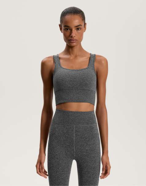 OYSHO - Débardeur sans coutures - Gris foncé chiné - view 1