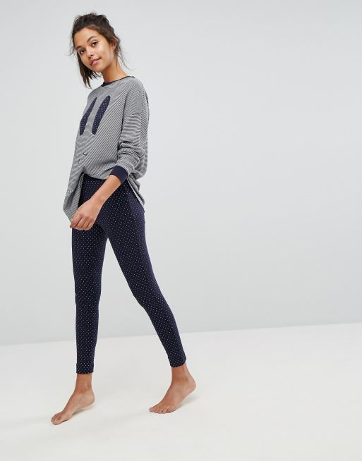 Oysho Dot Sleep Leggings