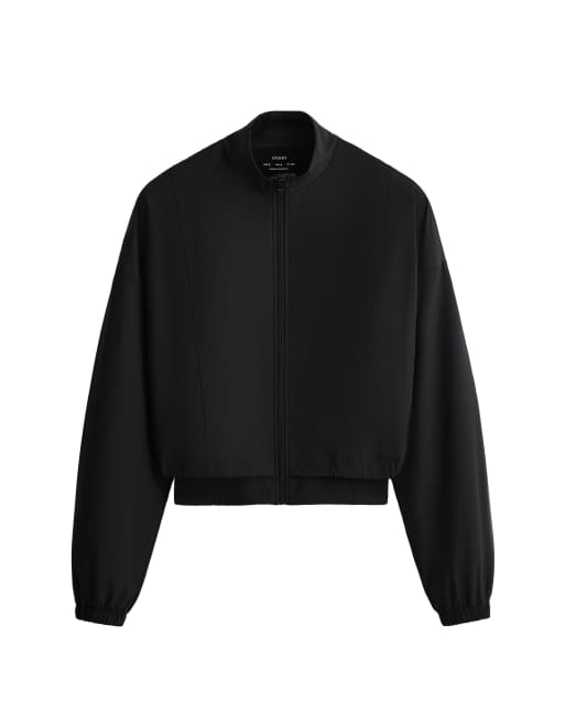 OYSHO Double stretch technical jacket in black, 6 of 6