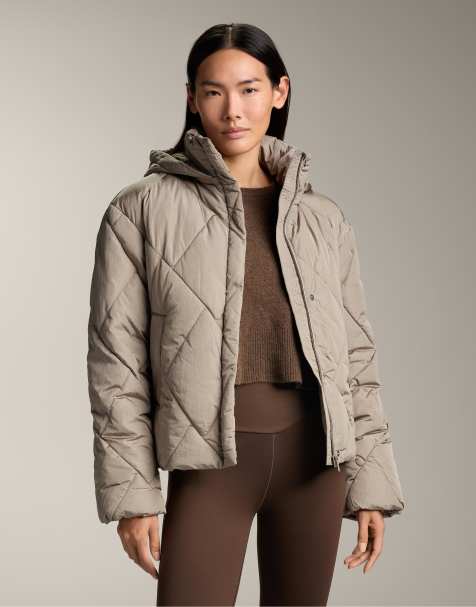 OYSHO - Doudoune en Primaloft® imperméable - Taupe - view 1