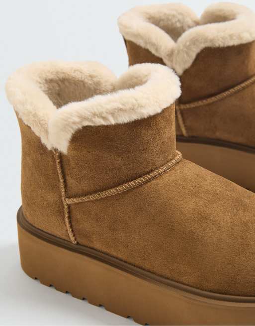 OYSHO Eather bottines à plateforme marron, 5 de 7