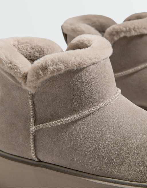 OYSHO Eather platåboots i mink, 4 av 7