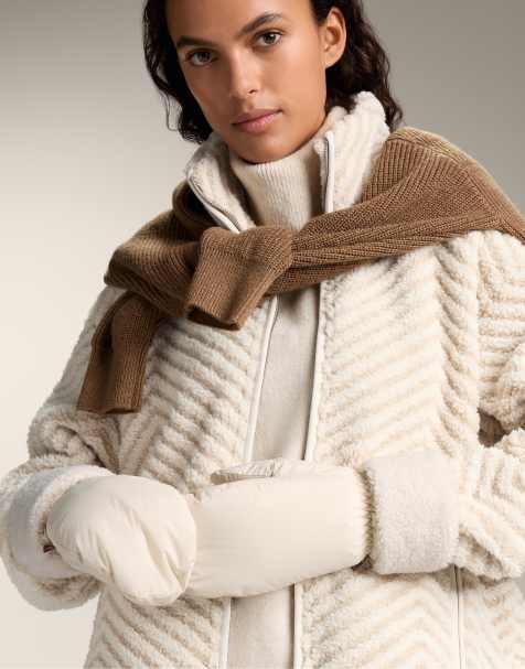 OYSHO - Ecrufarvede luffer med polstring i imiteret shearling - view 1