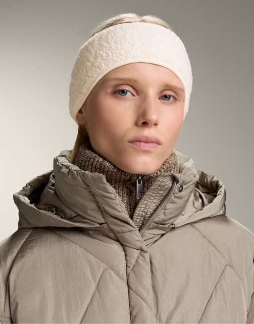 OYSHO - Ecrufarvet pandebånd i fleece
