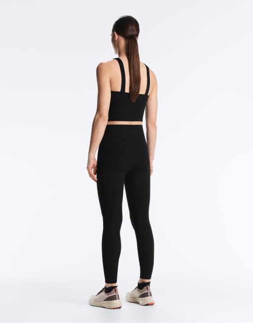 Oysho - Evermore - Leggings alla caviglia neri a vita alta da 65 cm, 4 di 4