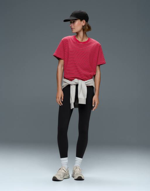 OYSHO - Evermore - Sorte ankellange 65-cm-leggings med høj talje, 4 af 7