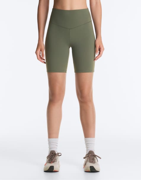 OYSHO Evermove 20 cm korta leggings i militärkhaki - view 1