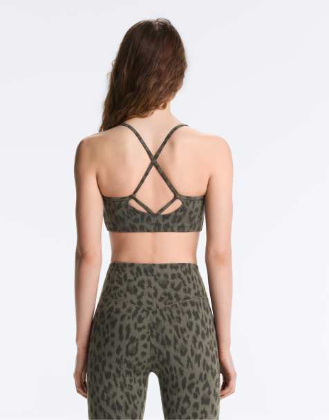 Oysho - Evermove - Brassière de sport à maintien intermédiaire - Kaki foncé - view 1