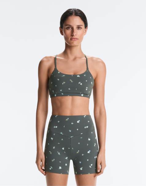 OYSHO - Evermove - Brassière de sport maintien léger à imprimé fleuri - Gris - view 1