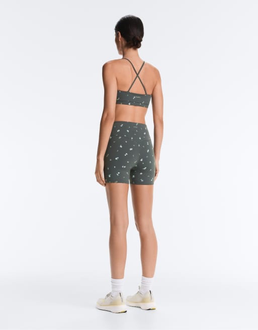 OYSHO - Evermove - Brassière de sport maintien léger à imprimé fleuri - Gris, 4 de 4