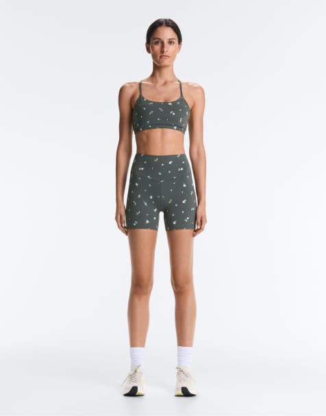 OYSHO Evermove high-rise 10cm hot pant leggings in grey - view 1