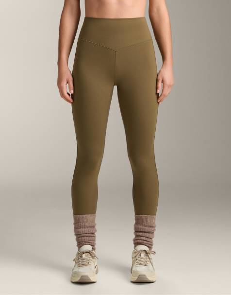 OYSHO - Evermove - Legging 65 cm taille haute longueur cheville - Kaki - view 1